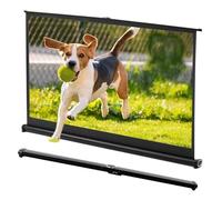 Pantalla portátil para proyector, Pantalla de proyector portátil Manual desplegable, Varios tamaños, 20-50 Pulgadas, 16:9, 4:3, Color Negro(16:9 30 Inch)