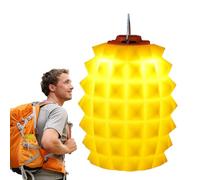 Pantalla portátil para tienda de campaña, pantalla de luz de tienda de campaña, cubierta de silicona suave y brillante, difusor creativo de linterna en forma de piña, accesorio de luz LED de camping