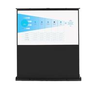 Pantalla Proyector 80 Pulgadas, Pantalla de Proyección Portátil 4K y 8K, 16: 9 con Pantalla de Suelo Independiente Video Portátil para Proyector de Vídeo de Cine en Casa, Altura ajustable100 CM
