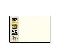 Pantalla Proyector, Pantalla for proyector Salange 16:9, Cortina antiluz de Rejilla Blanca 100 a 120 Pulgadas, Tela Reflectante Plegable Alto Brillo HD for el hogar