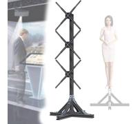 Pantalla Publicitaria con Proyector Holográfico 3D, Pantalla De Proyector De Video Animado 3D, Pared De Video con Ventilador Holográfico 1 X 3 Pulgadas De 50 Cm para Tamaño Humano