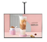 Pantalla Publicitaria LED Comercial Ajuste Delgado Con Marco a Presión,Cartel Publicitario Iluminado,Marco Aleación Aluminio,Para Restaurantes Y Tiendas 32inches(74.4 * 43.3cm)