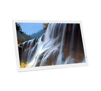 Pantalla publicitaria/Marco de Fotos Digital montado en la Pared de 32 Pulgadas, Pantalla IPS Full HD 1080P, instalación montada en la Pared, Resistente y Duradera.(White)