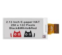 Pantalla RBW de papel electrónico de 2,13 pulgadas, compatible con Arduino/Raspberry Pi, resolución de 250 x 122, pantalla de tinta electrónica de potencia ultra baja para etiquetas, señales