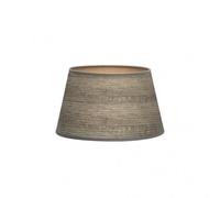 Pantalla salma e27 madera gris 30dx22dx17h conica abierta
