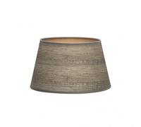 Pantalla salma e27 madera gris 35dx25dx20h conica abierta