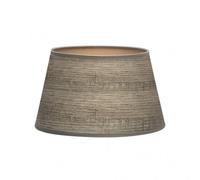 Pantalla salma e27 madera gris 40dx30dx25h conica abierta