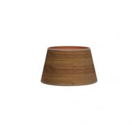 Pantalla salma e27 madera oscura 25dx20dx15h