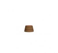 Pantalla salma pinza madera oscura 10dx8dx8h conica abierta