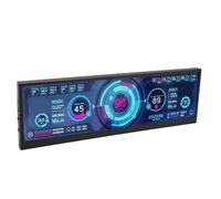 Pantalla Secundaria Monitor, Pantalla Táctil de Temperatura Computadora de 12.6 Pulgadas, Pantalla de Temperatura de la PC, Pantalla Auxiliar de Monitoreo de la CPU GPU, Pantalla