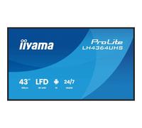 iiyama - LH4364UHS-B1AG pantalla de señalización Pantalla plana para señalización digital 109,2 cm (43") LED Wifi 500 cd / m² 4K