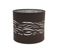 Pantalla sobremesa niebla 1xe14 marron-plata 17dx17dx15h