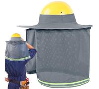 Pantalla Solar para Cuello de Casco | Protector Parasol Tesa Para Cuello Y Casco,Accesorio Transpirable Y Refrescante Para Cascos De Seguridad En Construcción Y Jardinería
