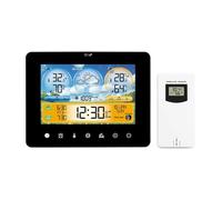 Pantalla táctil a color Estación meteorológica Reloj despertador Medidor de temperatura y humedad for el hogar Barómetro tiempo solar Sensor pronóstico mareas