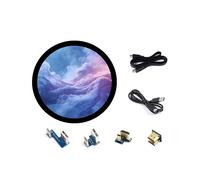 Pantalla Táctil Capacitiva de 10 Puntos Redonda, 1080 X 1080, Totalmente Laminada, Compatible con , para Raspberry Pi 5 de 7 Pulgadas