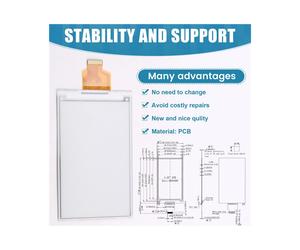 Pantalla Táctil Capacitiva de Tinta Electrónica de 4,26 Pulgadas con 4 Tonos Grises de Alta Resolución para Lectores Electrónicos de Bricolaje,