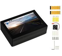 Pantalla táctil capacitiva DSI LCD de 4,3 pulgadas con funda protectora para Raspberry Pi 4 B/3 B+/3 B, resolución 800 × 480 IPS gran angular, interfaz MIPI DSI