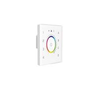 Pantalla táctil DALI tipo 86 pared DIM CT RGB RGBW controlador de interruptor fuente alimentación bus tecla luz LED doble grupo;(EDT4)