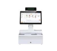 Pantalla táctil de 14.1 pulgadas, caja registradora, teclado, impresora incorporada de 58mm, paquete completo, ordenador POS, punto de venta de fábrica, caja registradora para negocios y negocios