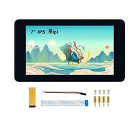 Pantalla táctil de 7 pulgadas, interfaz DSI, pantalla LCD IPS, resolución de 800 × 480, táctil capacitiva de hasta 5 puntos, compatible con Raspberry Pi 4B/3B+/3 3B/2B/B