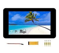 Pantalla Táctil de 7 Pulgadas para Raspberry Pi 4B/3B+/3A+/3B/2B/B+/A+, DSI Interfaz, 800x480 Pantalla TFT, Compatible con Raspberry Pi OS/Ubuntu/Kali/WIN10 IoT y Retropie, hasta 5 Puntos Táctiles