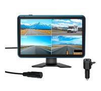 Pantalla táctil de 9" con Cuatro monitores, grabadora, Bluetooth, Puertos USB duales, Cargador, Voltaje 12-36 V, for Caravana(256G)