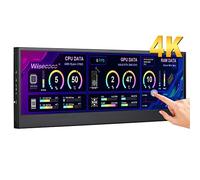 Pantalla táctil estirada 4K UHD IPS 3840 x 1100 de 14 pulgadas para ordenador portátil, velocidad, temperatura, Windows Aida64, CPU, HDMI, música, monitor secundario, edición de línea de tiempo