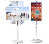 Pantalla táctil inteligente móvil de 21.5 pulgadas, 24 pulgadas, 24 pulgadas, 27 pulgadas, monitor portátil de 1080p con cámara web de 13 MP 6+128G, funciona con pilas, vida útil de 10 horas