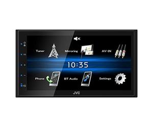 Pantalla Táctil JVC con Radio para Coche - Sistema Multimedia sin Mecanismo, con Bluetooth, USB y Manos Libres, de 6.8 Pulgadas y 4 x 50W de Potencia de Salida - Autoradio JVC KW-M25BT