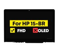 Pantalla táctil LCD de 15.6 pulgadas + bisel para HP Pavilion x360 15-br 15-br000 15-br100 15-br010NR 15-br018NA 15-br052OD 15-br077NR 15-br080WM 15-BR00WM 15-BR00 95MS 922 4077-601 FHD 1920 x 1080