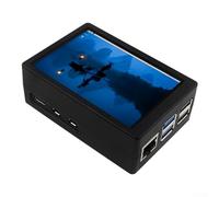 Pantalla táctil LCD de 3.5 pulgadas 480x320 para Raspberry Pi 5, con funda protectora ABS y enfriador activo, soporta 60 FPS para proyectos Raspbian Ubuntu Kali RetroPie Mini