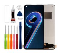 Pantalla TFT de repuesto para Realme 9 Pro+ Realme 9 Pro, Plus, RMX3392, RMX3393, 6.4 pulgadas, digitalizador, piezas de reparación, sin función de huellas dactilares.