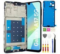 Pantalla TFT Galaxy A17 5G de repuesto para Samsung Galaxy A17 5G, pantalla LCD táctil digitalizadora A17 4G con kit de herramientas de marco SM-A176B/DS sin huellas dactilares