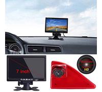 Pantalla TFT LCD de 7 Pulgadas Monitor de Coche + Super HD Gran Angular Visión Nocturna Cámara de Marcha Atrás para Opel Vauxhall Movano AB 2010/Renault Master AB 2010/NV400 AB 2010