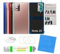 Pantalla trasera de repuesto para Galaxy Note 20 5G con manual de instalación + lente de cámara preinstalada + herramientas para Samsung Galaxy Note 20 SM-N980 SM-N981 todos los operadores (bronce