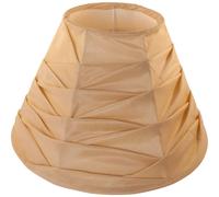 Pantalla tunisino redondo cónico con encaje e27 al.19xd.30cm marron