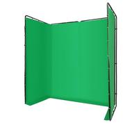 Pantalla verde con soporte 4 x 2,4 m, fondo de fotografía verde, fondos ajustables para estudios fotográficos, streaming gaming fotografía