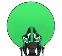 Pantalla Verde Redonda 145 cm Plegable - Fondo Croma Portátil para Fotografía, Streaming y Videollamadas - Tela Chroma Key (Redondo)