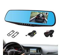 Pantalla Visión Nocturna Monitor Gran Angular para Coches Camiones Autocaravanas Viajes Por Carretera | Grabador De Conducción - Doble Cámara Delantera Trasera,