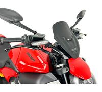 PANTALLA WRS SPORT NEGRO MATE PARA DUCATI DIAVEL V4 / RS 2023-2026