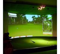 Pantallas De Impacto Para Simulador De Golf - Resistentes, Extra Duraderas - Pantalla De Proyección Grande Para Entrenamiento De Golf - Instalada En El Marco De La Red De Golf - Espesar 0,(Size:3m*4m)