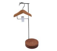 Pantallas de la Tarjeta de Color del Arte de la Uña Castre de la Madera de la Madera de Acero Inoxidable Ratch de Exhibición de Muestras para Decoración de Estudio de Uñas (color nuez)