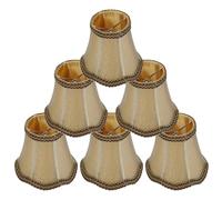 Pantallas De Pequeñas Vintage Conjunto De 6, Pantalla De Lámpara De Araña Pantalla Lampara Mesa Pantallas Para Lamparas De Pie Adecuado Para Sala De Estar, Comedor Y Dormitorio 5.1x4.7x3.1 Pulgadas