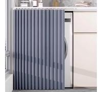 Pantallas de privacidad plegables silenciosas con riel deslizante para cocina y gabinete, color azul, 100 x 90 cm, soluciones espaciales elegantes y funcionales