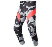 Alpinestars Racer Tactical 2023 Pantalones de motocross, gris-rojo, tamaño 34 para Hombres