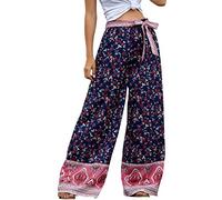 Pantalon Ancho Mujer - Pantalon Hippie Pantalon Deporte Veraniego Sweatpant De Yoga Pantalones De Playa para Correr Yoga Fitness