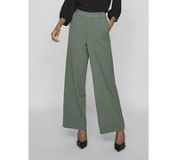 Pantalón ancho, talle alto Mujer Talla 34. Color Verde