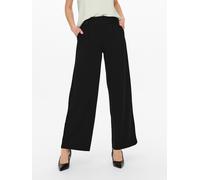 Pantalón ancho, talle alto Mujer Talla L / L32. Color Negro