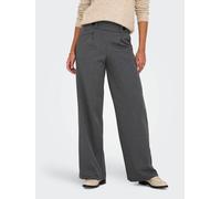 Pantalón ancho, talle alto Mujer Talla M / L32. Color Gris