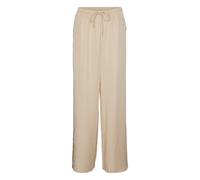Pantalón ancho, talle alto Mujer Talla S. Color Beige